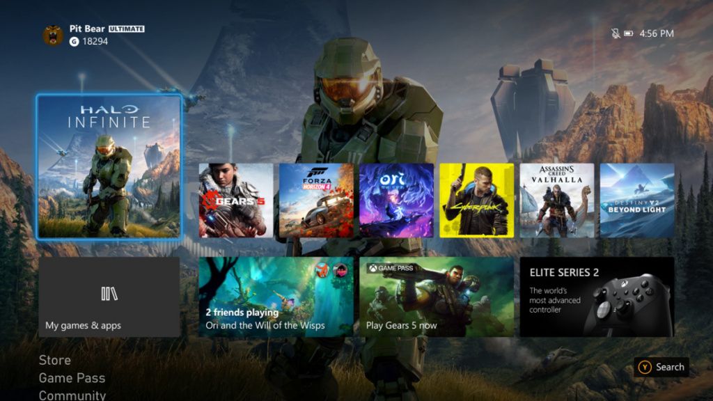 Интерфейс Xbox Интерфейс Xbox